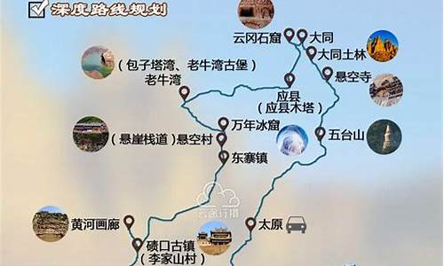 青岛到山西自驾游攻略_青岛到山西自驾游攻略路线